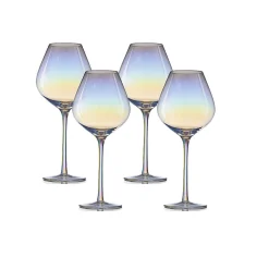 Gifi Verre à vin iridescent 58 cl x4| Vaisselle Et Accessoires De Table