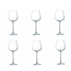 Gifi Verre à vin rouge pied cristallin Wine Emotion 35 cl x6| Vaisselle Et Accessoires De Table