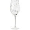 Gifi Verre à vin transparent liseré doré x4| Vaisselle Et Accessoires De Table