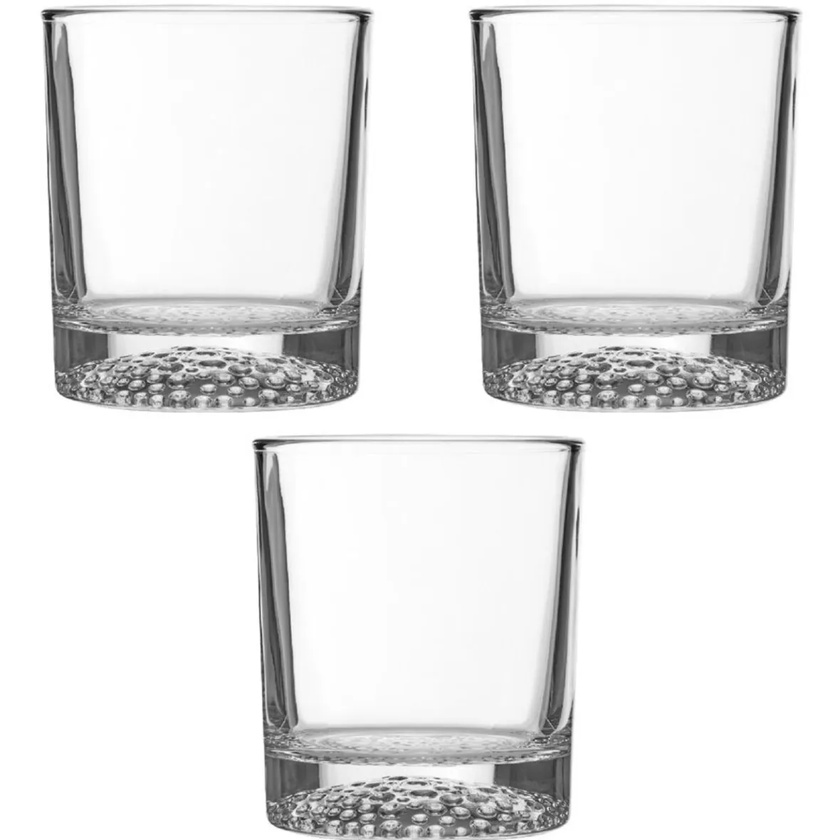 Gifi Verre à whisky fond martelé x3| Vaisselle Et Accessoires De Table