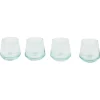Gifi Verre bas bleu Ø8,6xH8,3cm 29cl x4| Vaisselle Et Accessoires De Table