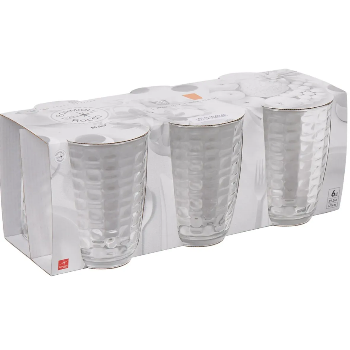 Gifi Verre bas Bormioli Rocco Mat x6| Vaisselle Et Accessoires De Table