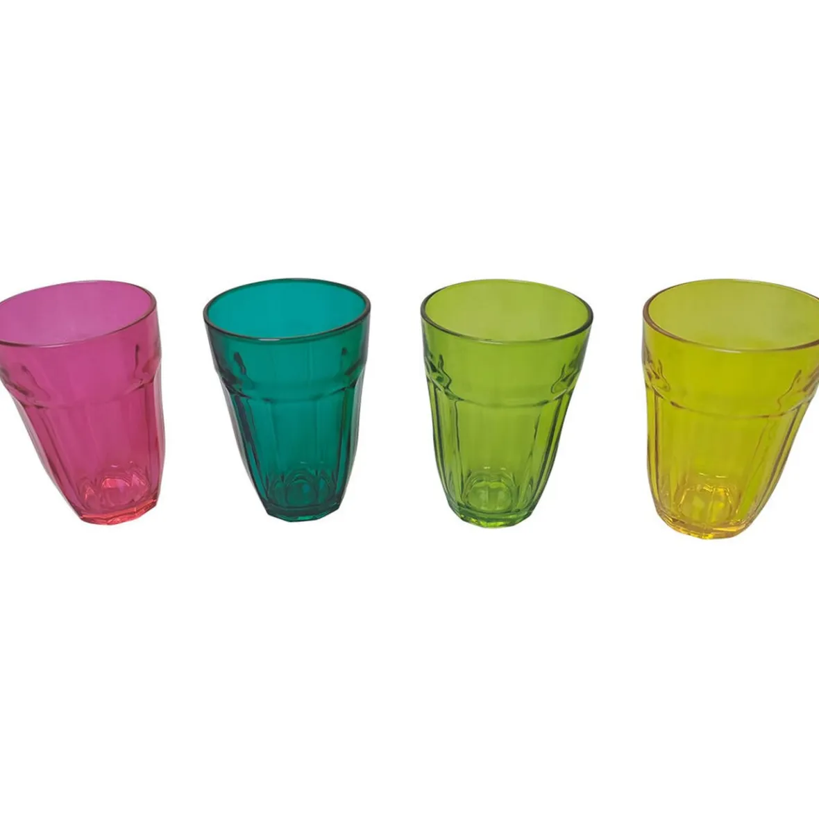 Gifi Verre bas coloré en verre 23 cl x 8| Vaisselle Et Accessoires De Table