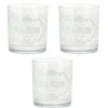 Gifi Verre bas la maison vintage x 3| Vaisselle Et Accessoires De Table