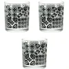 Gifi Verre bas motif carreaux de ciment x 3| Vaisselle Et Accessoires De Table