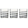 Gifi Verre bas motif rayure graphique 25 cl x 6| Vaisselle Et Accessoires De Table