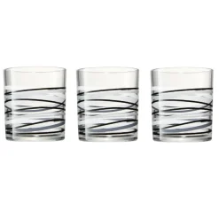 Gifi Verre bas motif rayure graphique 25 cl x 6| Vaisselle Et Accessoires De Table