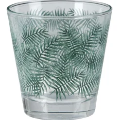 Vaisselle Et Accessoires De Table<Gifi Verre bas style tropical motif feuillage 25cl x3