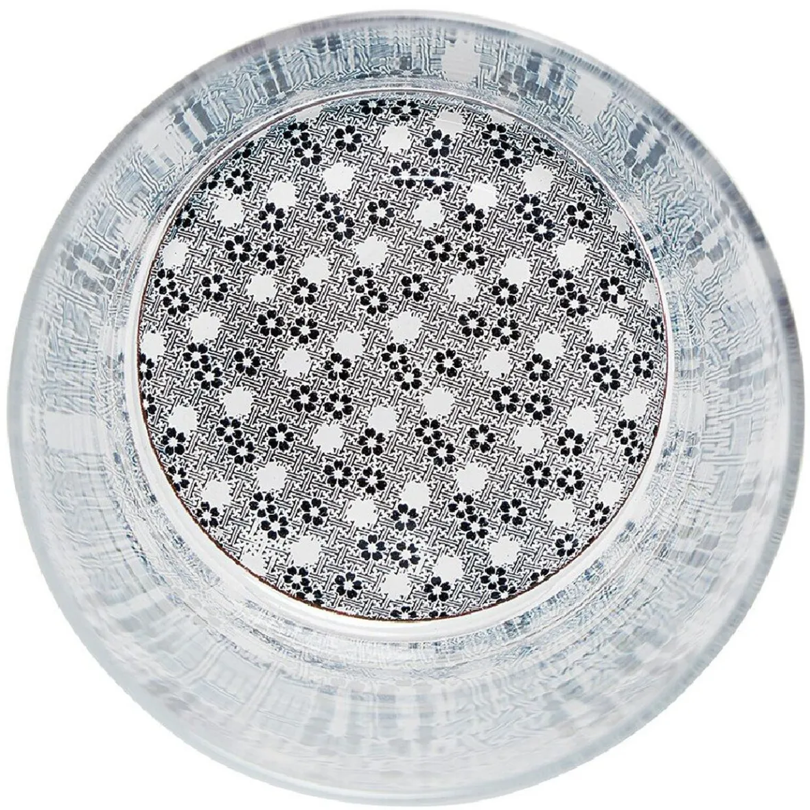 Gifi Verre bas transparent fond imprimé 34,5 cl| Vaisselle Et Accessoires De Table