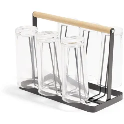 Gifi Verre 22cl transparent x6 avec support| Vaisselle Et Accessoires De Table