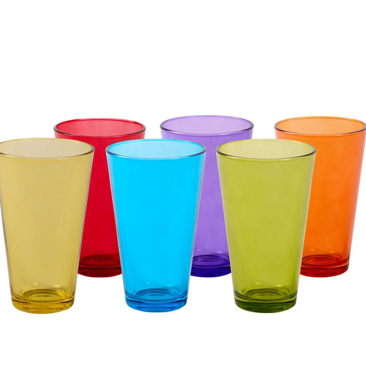 Gifi Verre coloré multicolore x6| Vaisselle Et Accessoires De Table