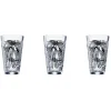 Gifi Verre conique bas motif feuillage 32,5 cl x3| Vaisselle Et Accessoires De Table