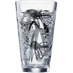 Gifi Verre conique bas motif feuillage 32,5 cl x3| Vaisselle Et Accessoires De Table