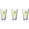 Gifi Verre conique haut motif exotique 32,5 cl x3| Vaisselle Et Accessoires De Table