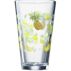 Gifi Verre conique haut motif exotique 32,5 cl x3| Vaisselle Et Accessoires De Table
