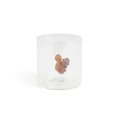 Gifi Verre décor écureuil 350ml Ø8xH8,5cm| Vaisselle Et Accessoires De Table
