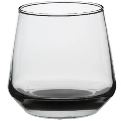 Gifi Verre gobelet transparent anthracite x4| Vaisselle Et Accessoires De Table