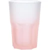 Gifi Verre haut effet givré rose fluo 40 cl - Frozen| Vaisselle Et Accessoires De Table