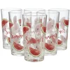 Gifi Verre haut pastèque Hello Summer x 6| Vaisselle Et Accessoires De Table