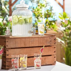 Gifi Verre haut pastèque Hello Summer x 6| Vaisselle Et Accessoires De Table