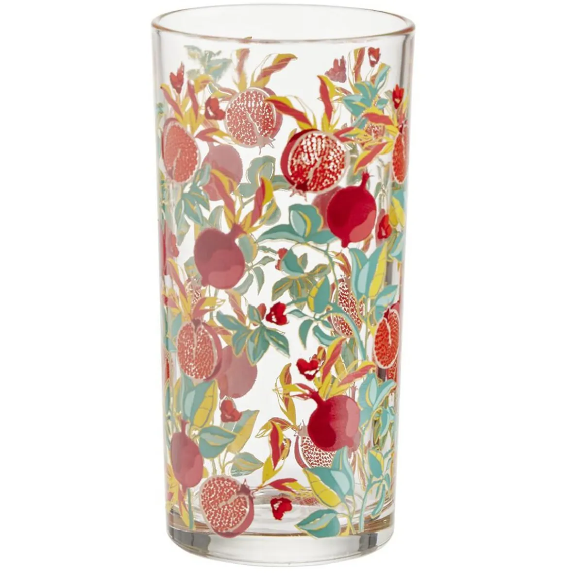 Gifi Verre haut transparent motif grenade rouge 25cl x2| Vaisselle Et Accessoires De Table