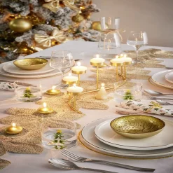 Gifi Verre Noël transparent avec centre sapin 3D Ø8xH8,5cm| Vaisselle Et Accessoires De Table