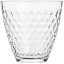 Gifi Verre transparent design point relief 25 cl x12| Vaisselle Et Accessoires De Table
