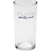 Gifi Verre tubo avec inscription Pastis apéritif anisé 25cl| Vaisselle Et Accessoires De Table