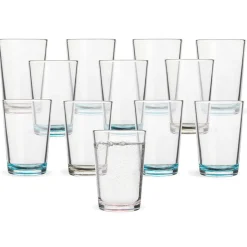 Gifi Verre x12 ver 20cl h9.9d6.8 mod fond coul| Vaisselle Et Accessoires De Table