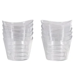 Gifi Verrine ovale en plastique réutilisable x10| Vaisselle Et Accessoires De Table