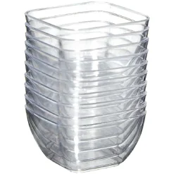 Gifi Verrine x50 + mini-cuillère x50 réutilisable transparent| Vaisselle Et Accessoires De Table
